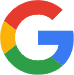 Google logo with colourful letter G.